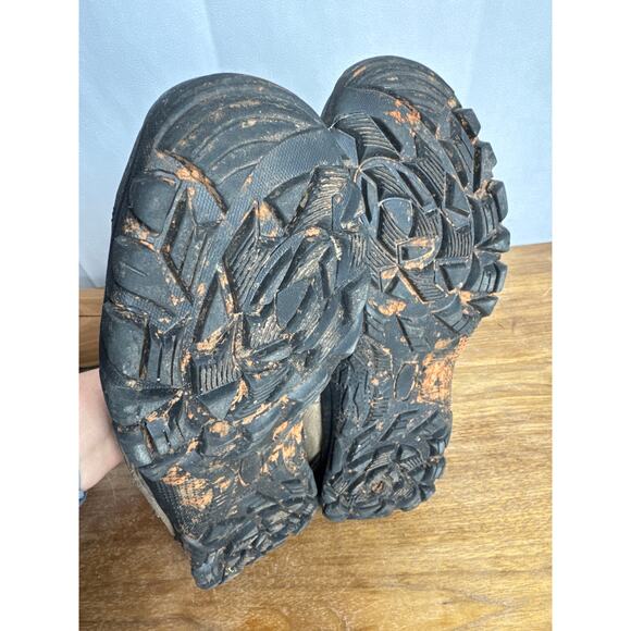 Magellan Prowler Hiking Shoes Mens 8 Waterproof Brown Orange GUC Lace Up Low Top - Picture 7 of 10